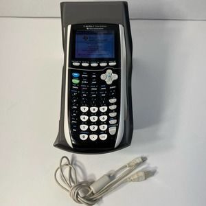Texas Instruments TI-84 Plus C Silver Edition Graphing Calculator + Charger Cord